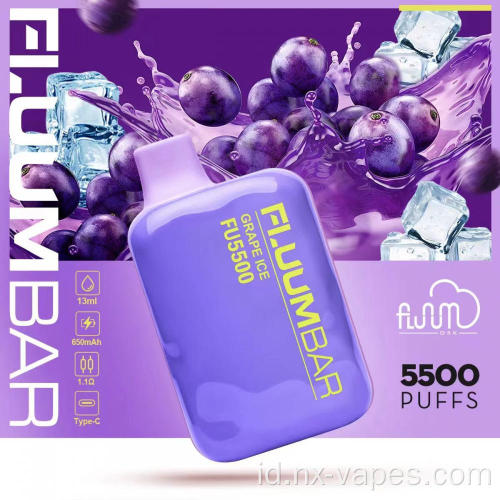 Gaya Baru Fluum Bar Asli 5500 Puffs Wholesale
